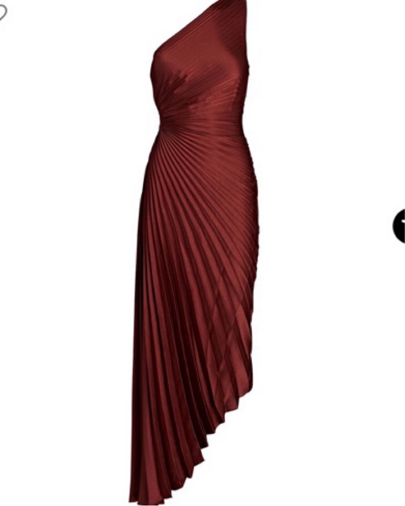 alc delfina satin pleated dress Alc Women's Delfina Satin Pleated Dress by ALC
