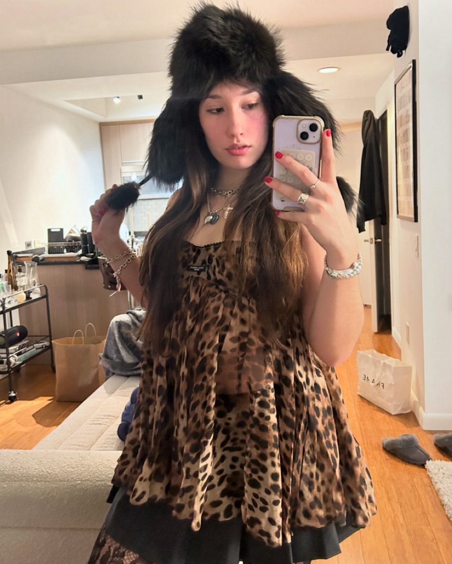 Dolce Gabbana X Skims Cheetah Babydoll by Dolce + Gabbana - Pickle