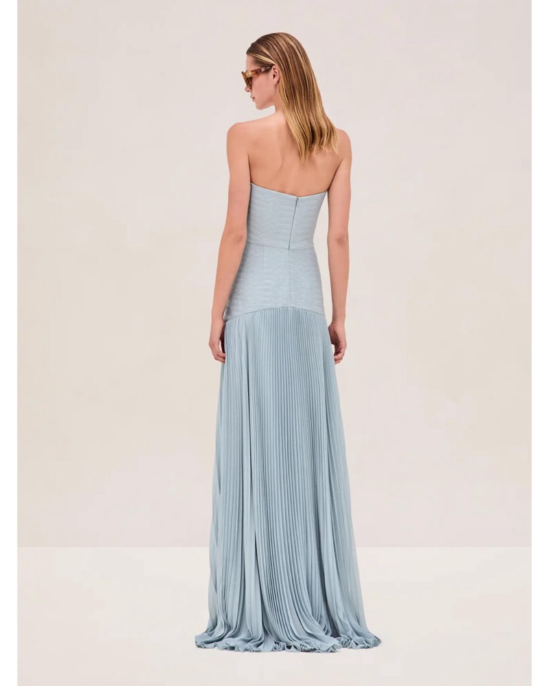 alexis michelle blue dress USAMM