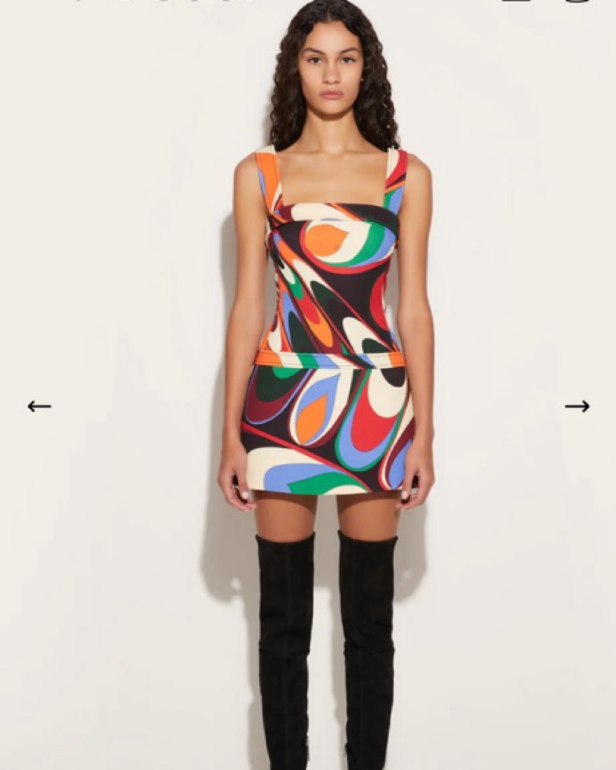 Emilio Pucci Onde Print Mini Dress | Pickle