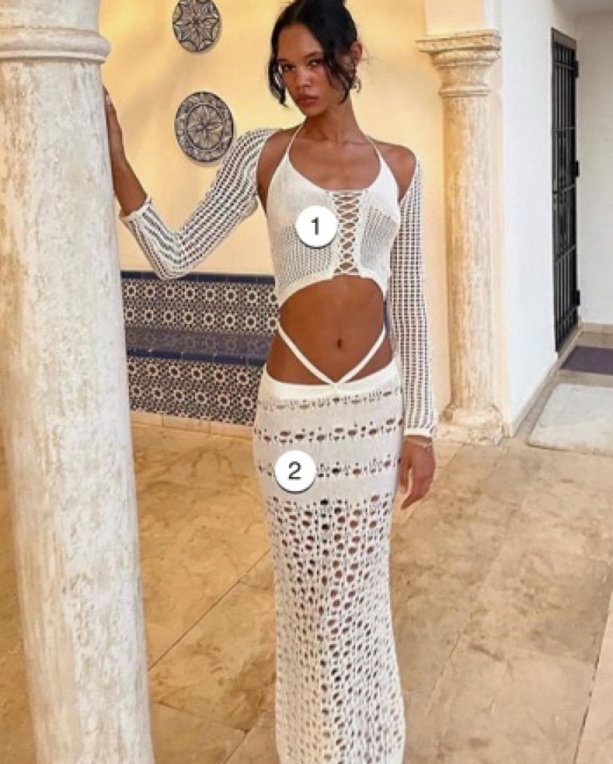 i am gia crochet dress I.AM.GIA Kamali mini dress Shipping is based on