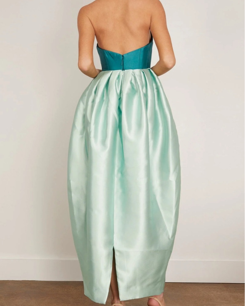 alémais anita satin crepe midi dress Alemais Anita Gown by Alemais