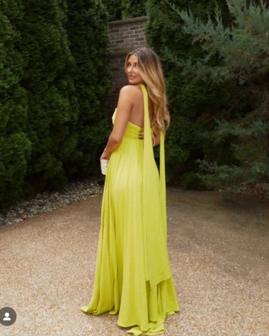 Delfi Dapheni Dress in Chartreuse by DELFI - Pickle