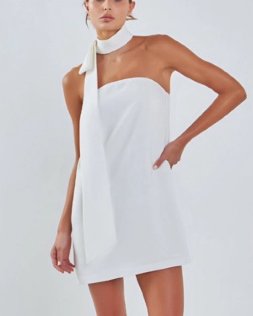 Zara Scarf Mini Dress by Zara - Pickle
