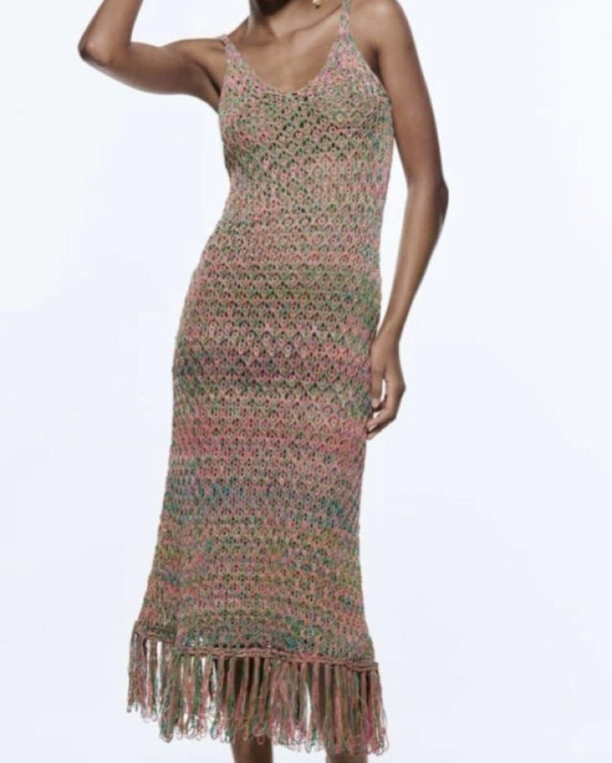 maison celon／fringe knit dress MISSGUIDED Ribbed Knit Asymmetric Fringe Hem Sleeveless Maxi