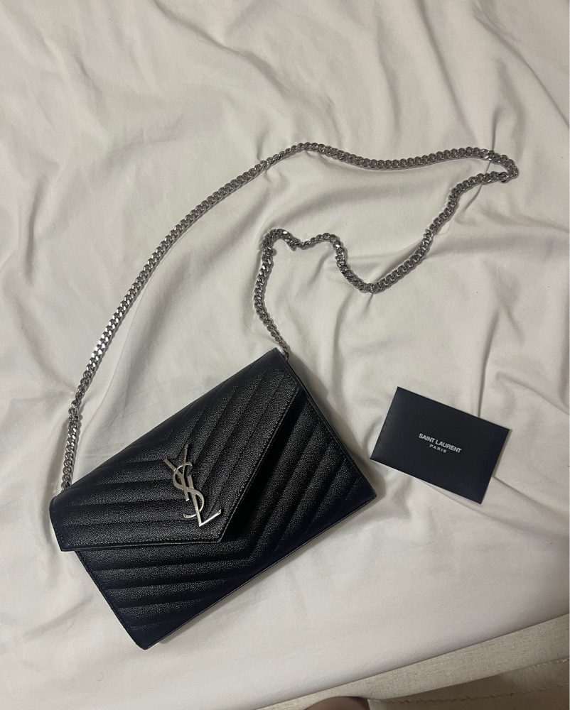 YSL ブラックベルベットバッグ Niki Patent Bag – Kirna Zabête