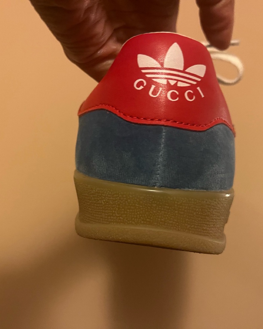 Adidas X Gucci Gazelle In Blue Velvet by Gucci - Pickle