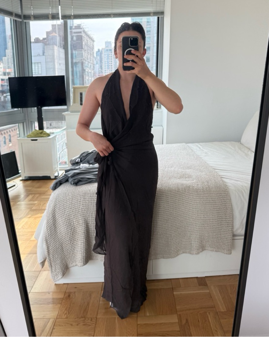 bec and bridge black wrap dress Bec + Bridge Zadie Wrap Cut Out Maxi Dress