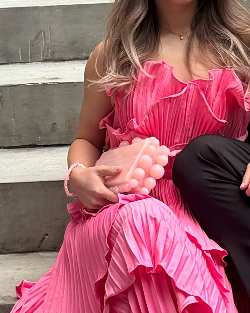 ペガサスエンジェル、ローゼユグドラシル、オートクチュール、ポーチセット Cult Gaia Pink Eos Clutch by Cult Gaia - Pickle
