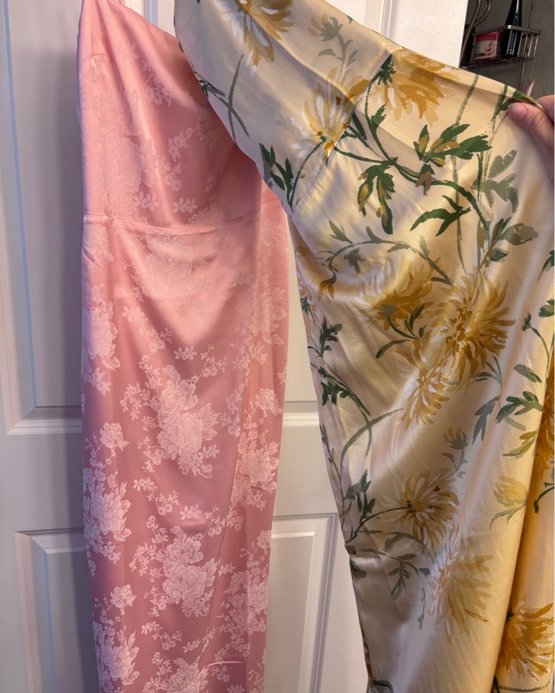 frankie silk dress honeyglow Reformation Frankie Floral Silk Column Maxi Dress