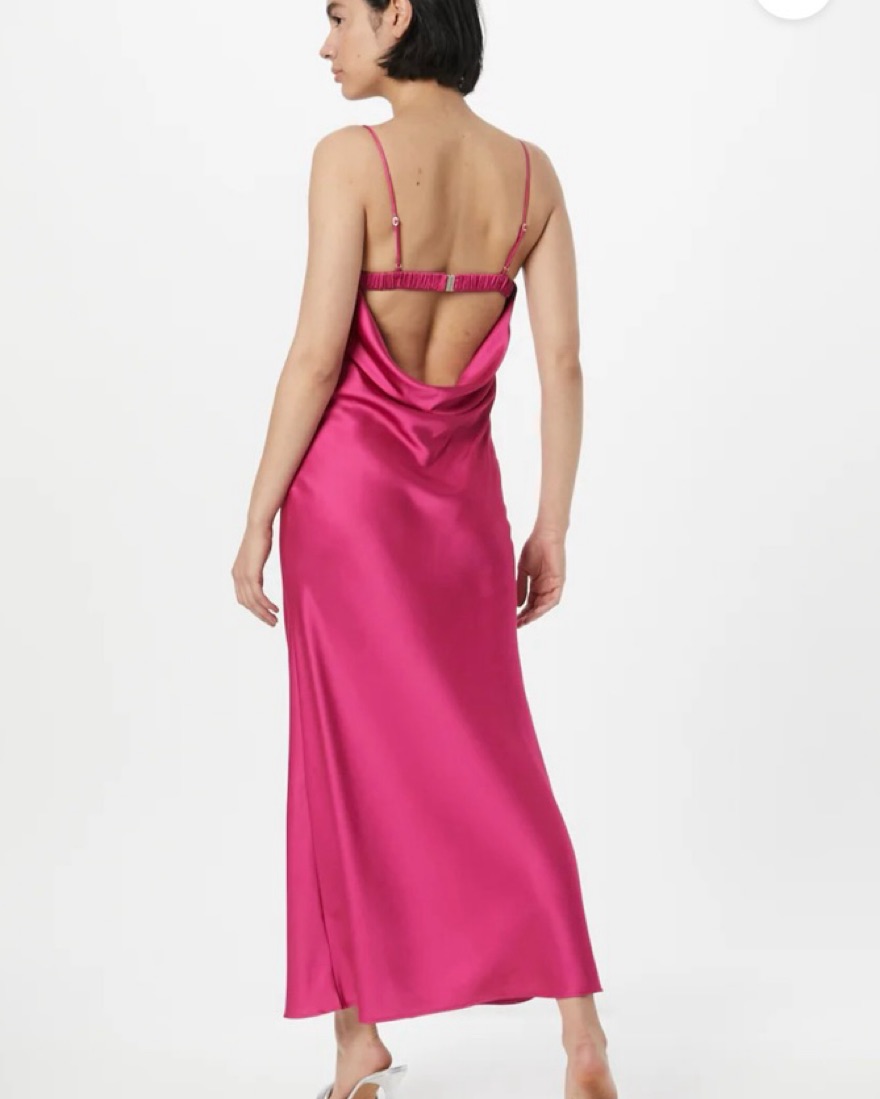 abercrombie pink maxi dress Abercrombie & Fitch tiered midaxi dress with multiway neckline in pink