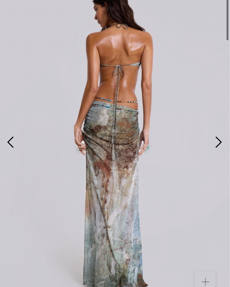 vida backless maxi dress with shell trim Shop Vida Backless Maxi Dress With Shell Trim | Jaded London