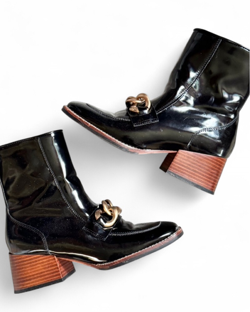 Steve Madden Patent Leather Ankle Boots | Pickle