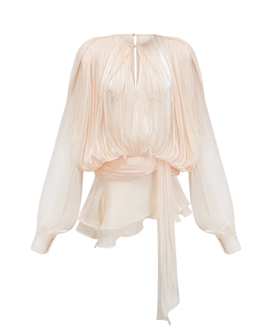 Miss Rosier Draped Dress by Miss Rosier - Pickle