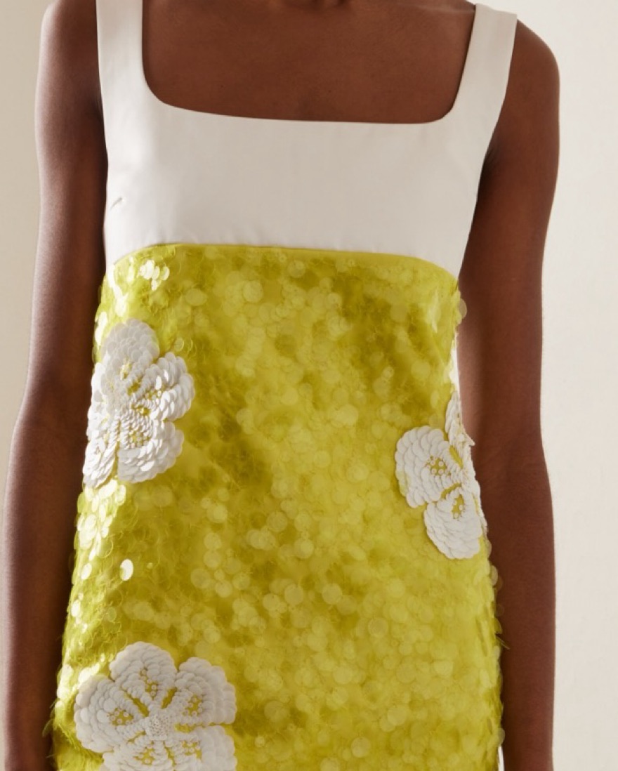 DES_PHEMMES Exclusive Sequined SatinMini | Pickle