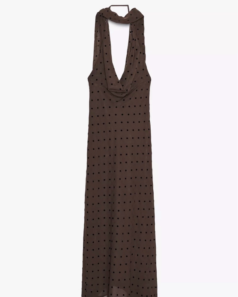 Zara Polka Dot Maxi Dress by Zara collection - Pickle