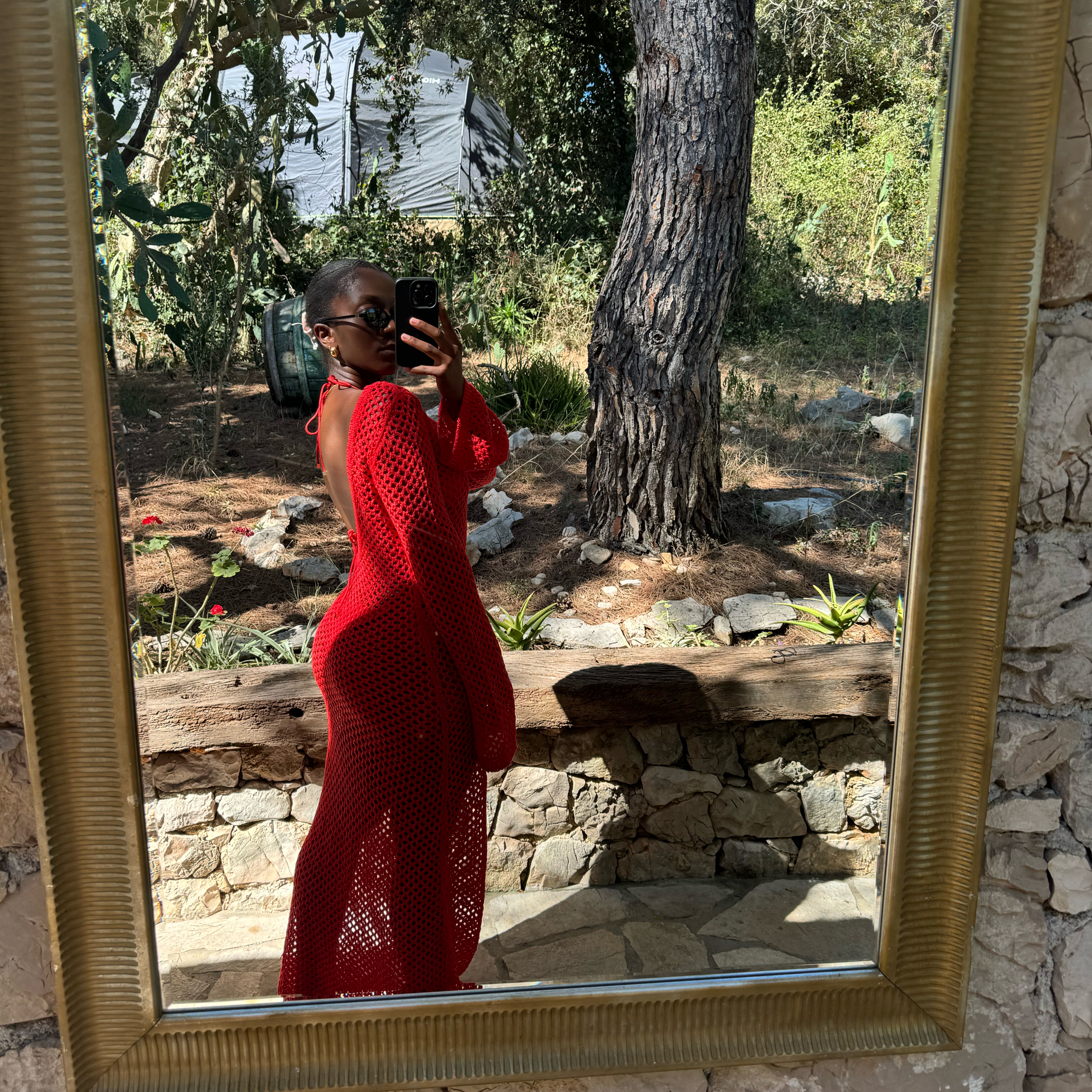 monday swimwear red dress Cozumel Dress