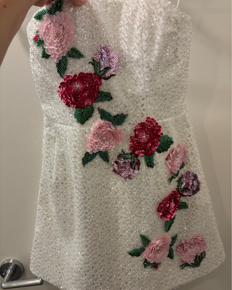 Helsi Frida Rosette Strapless Mini Dress by Helsi - Pickle