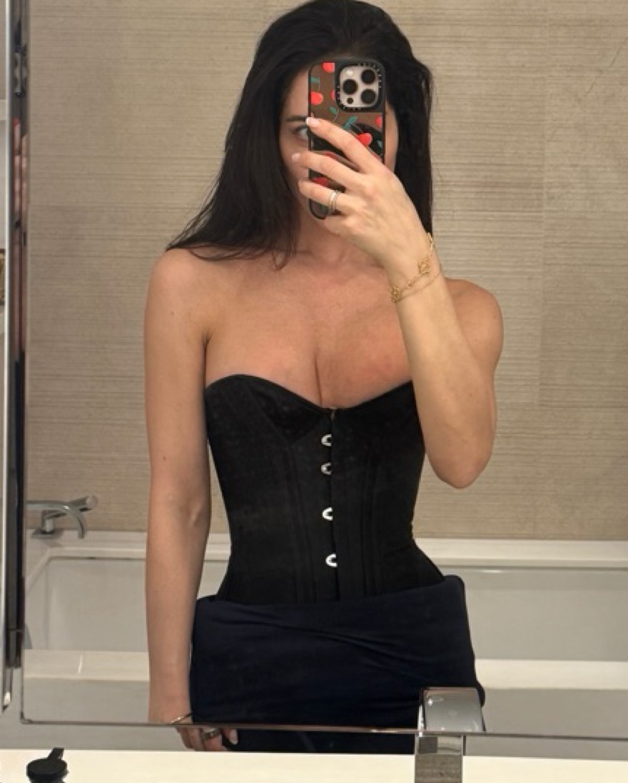 $500 AP Black Silk Corset by Agent Provocateur - Pickle