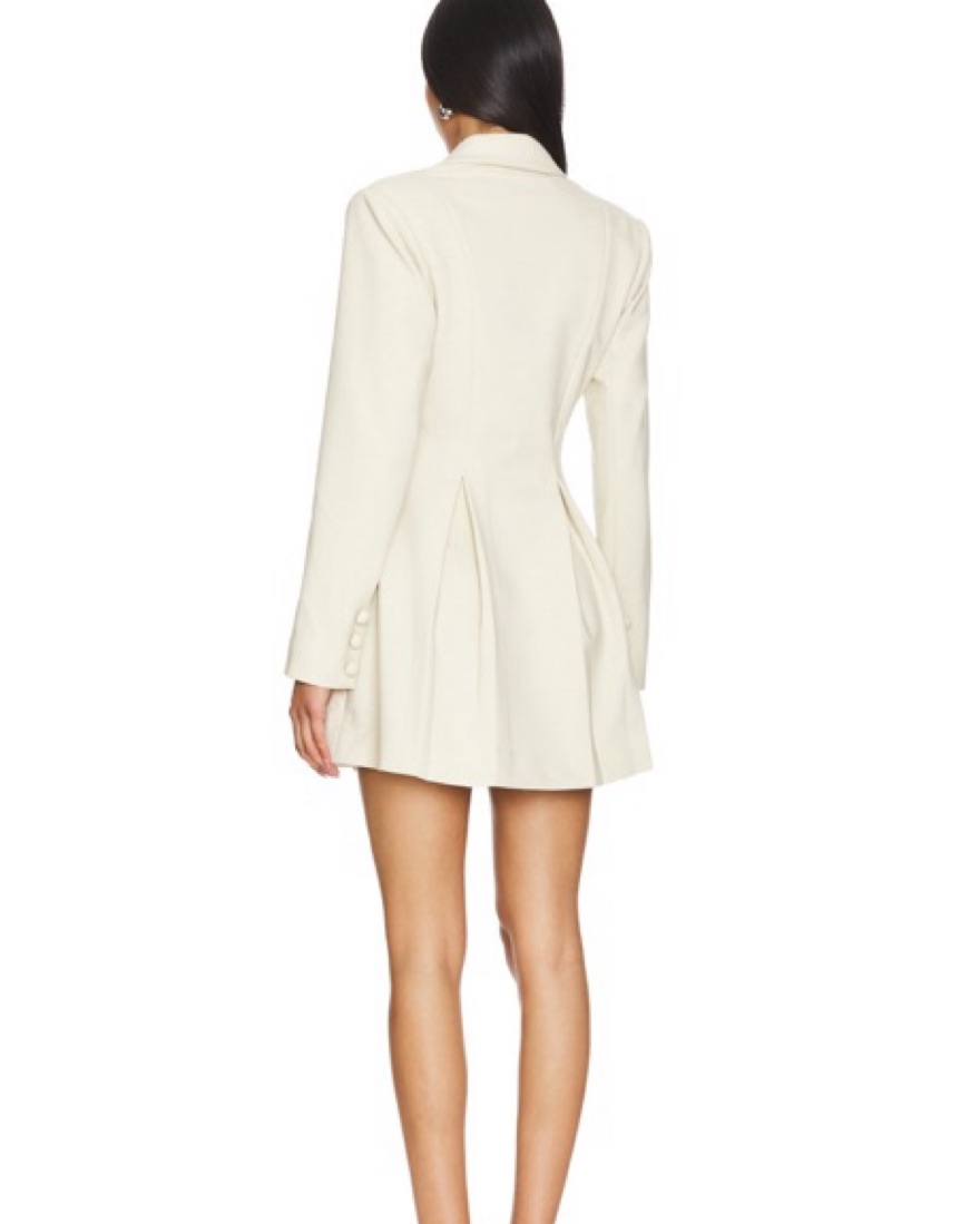 daytona blazer dress in beige camila coelho Camila Coelho Daytona Blazer Dress by Camila Coelho