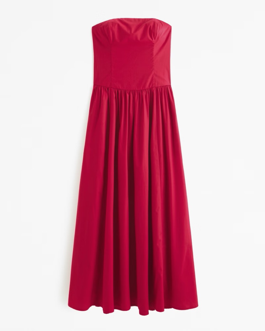 el carlos elegante dress code Hadley Strapless Drop Waist Gown by Jewel Badgley Mischka