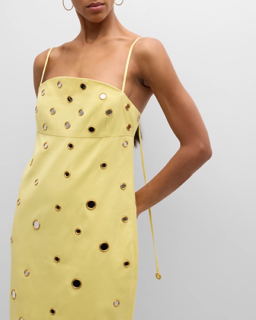 Alexis Mirrored Malia Midi Dress Yellow by Alexis - Pickle