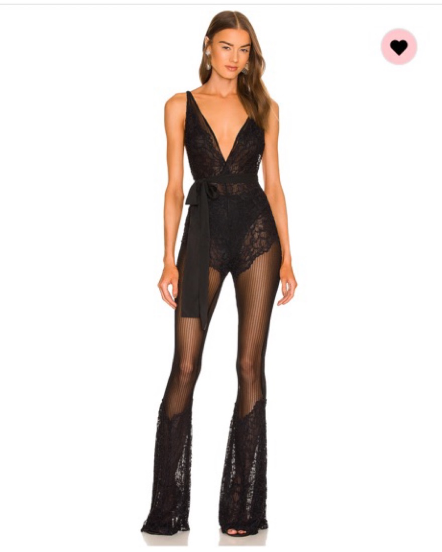 X REVOLVE Roland Jumpsuit by Michael Costello - Pickle