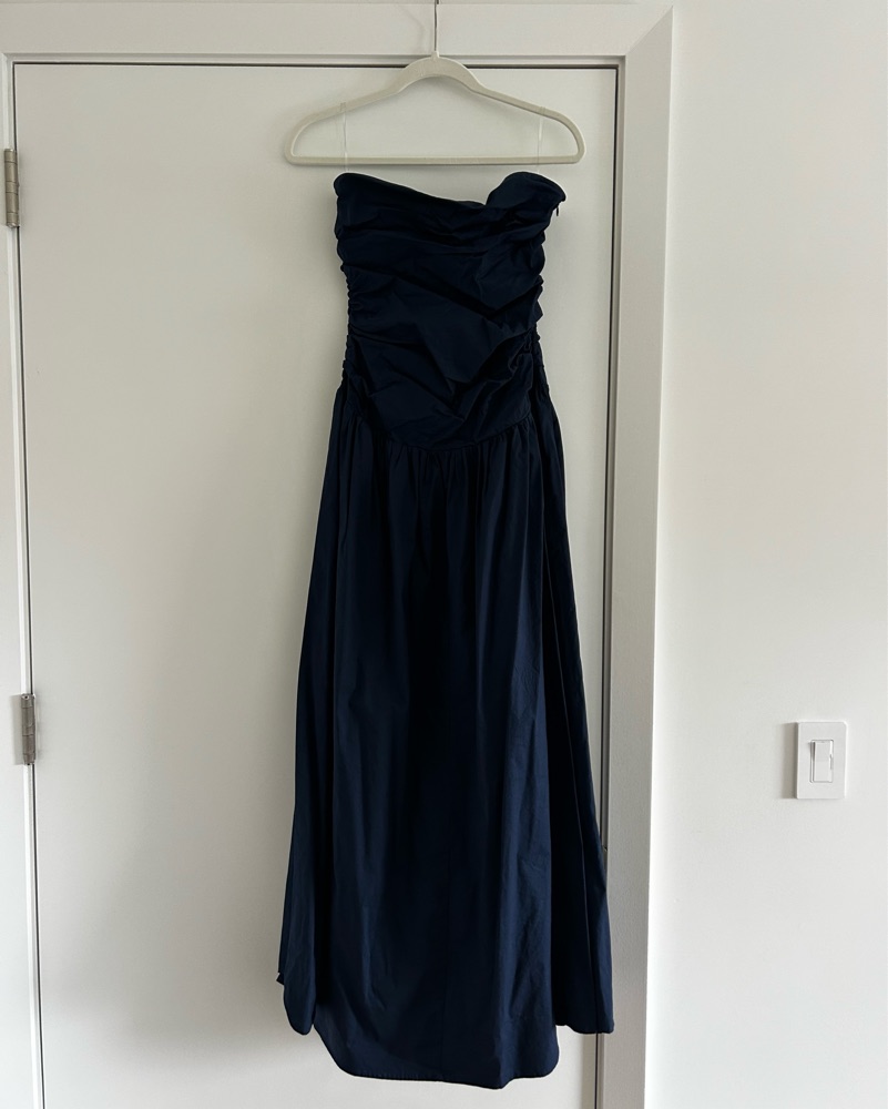 carmel maxi dress navy Hutch Carmel Maxi Dress in Navy  TrenLend