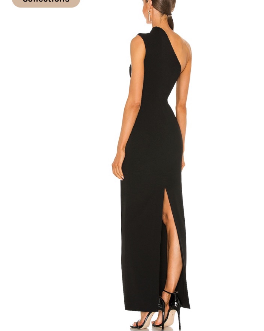 Solace London Black Krista Maxi Dress | Pickle