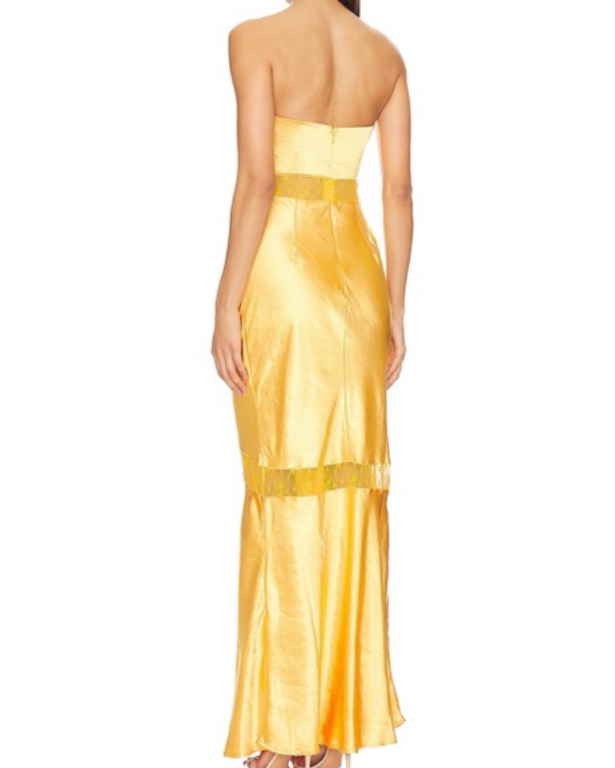 Gold Gown - Melrose Dress by RUNAWAY the Label - Pickle