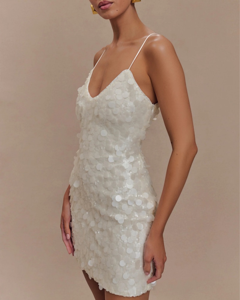 all white lace dress The Gwendolyn Dress in White Chantilly Lace 00 / White Chantilly Lace main image 1