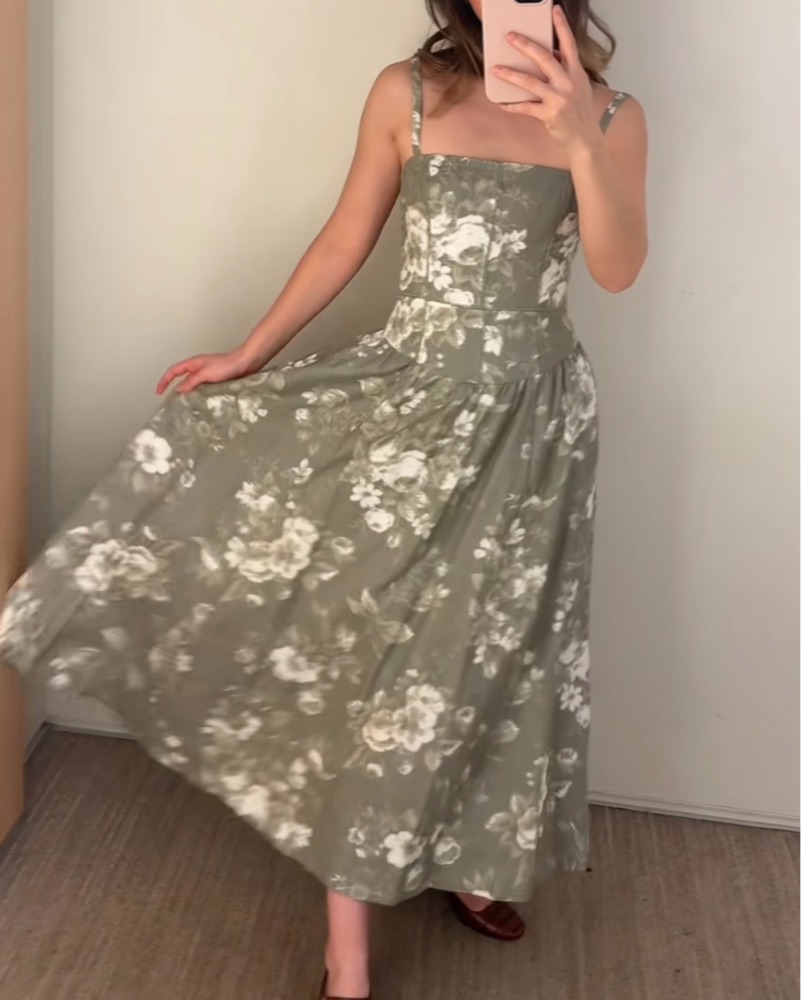 Reformation Katarin Midi Dress by Reformation - Pickle