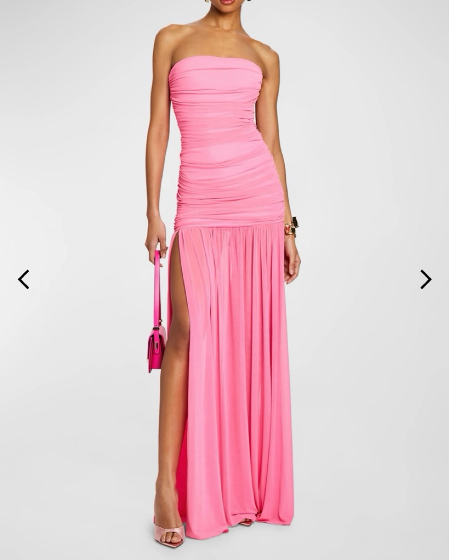 retrofete pink strapless dress Ana Dress  Retrofete