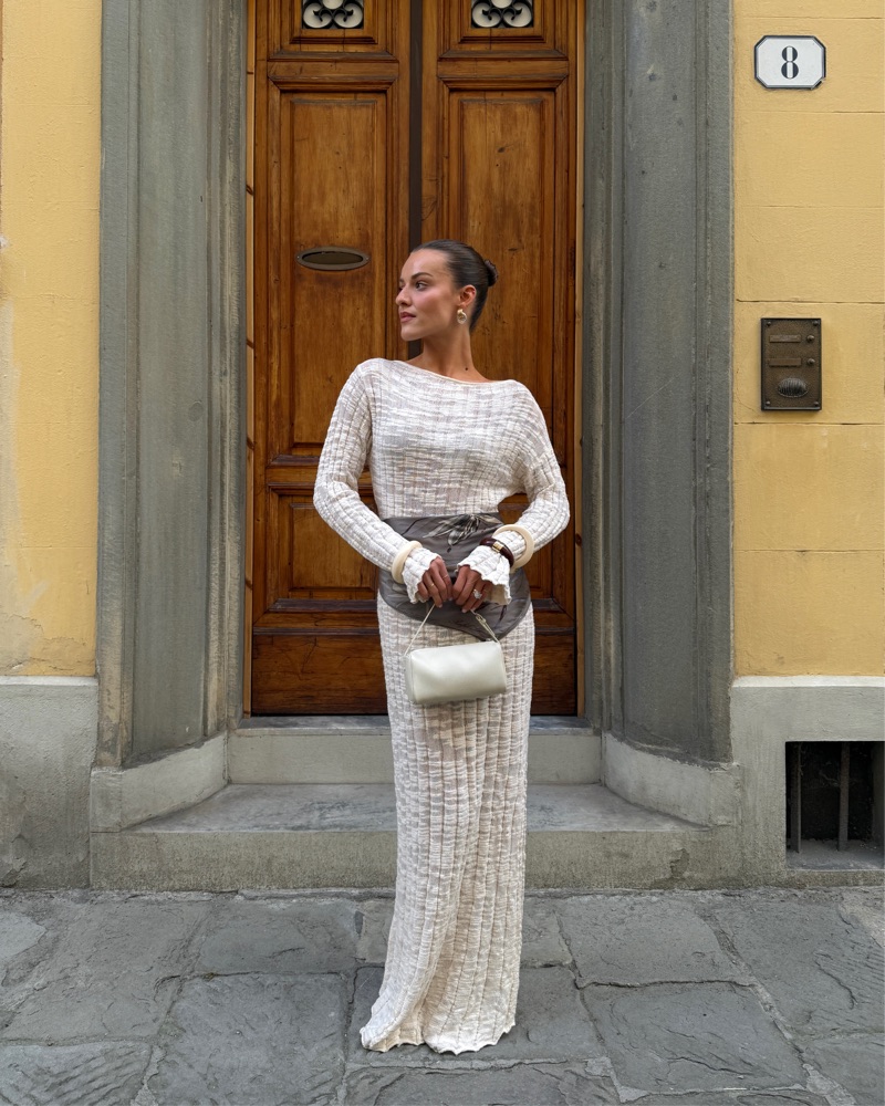 Dissh Cia Natural Long Sleeve Dress by Dissh - Pickle