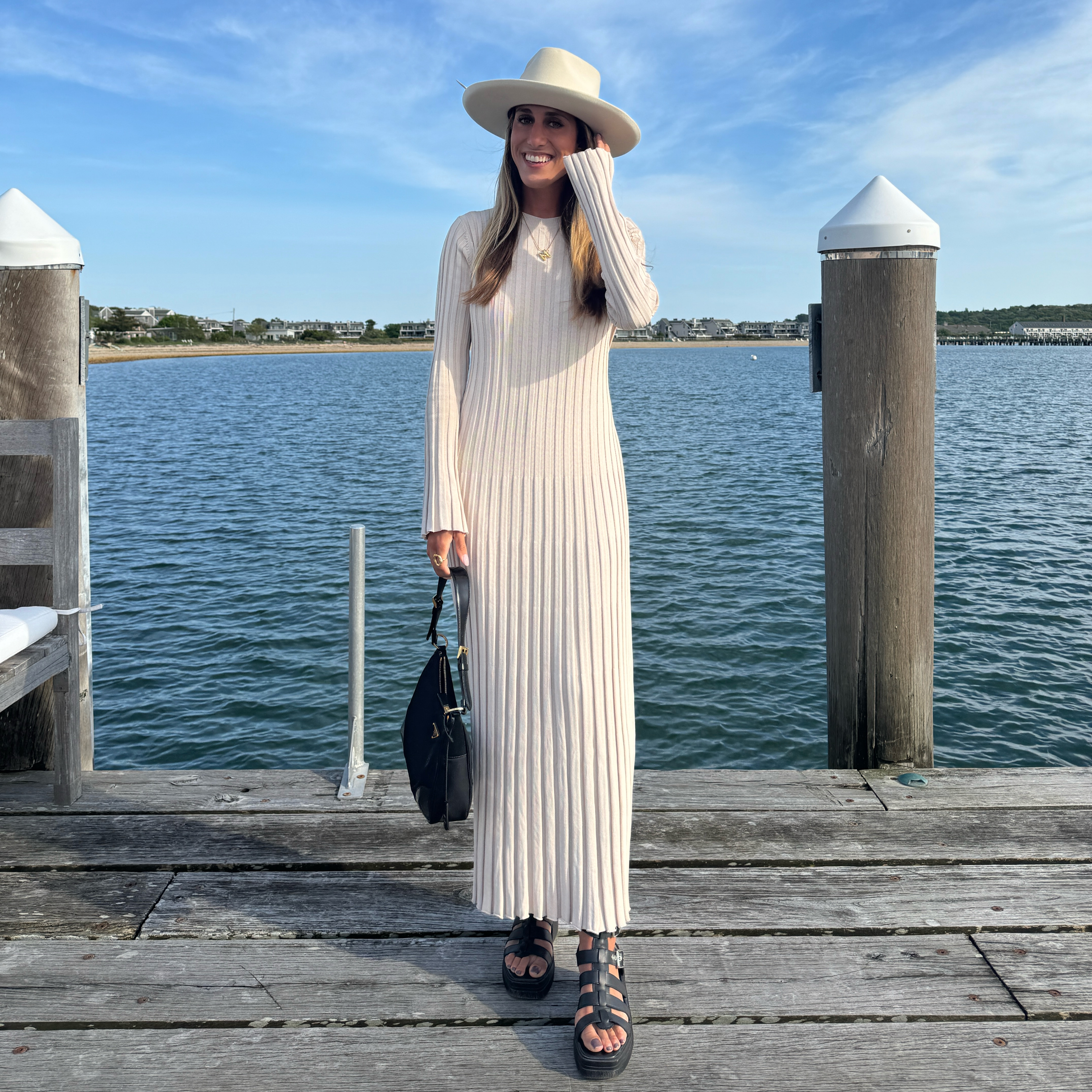 Dissh - Ada Long Sleeve Midi Dress by Dissh - Pickle