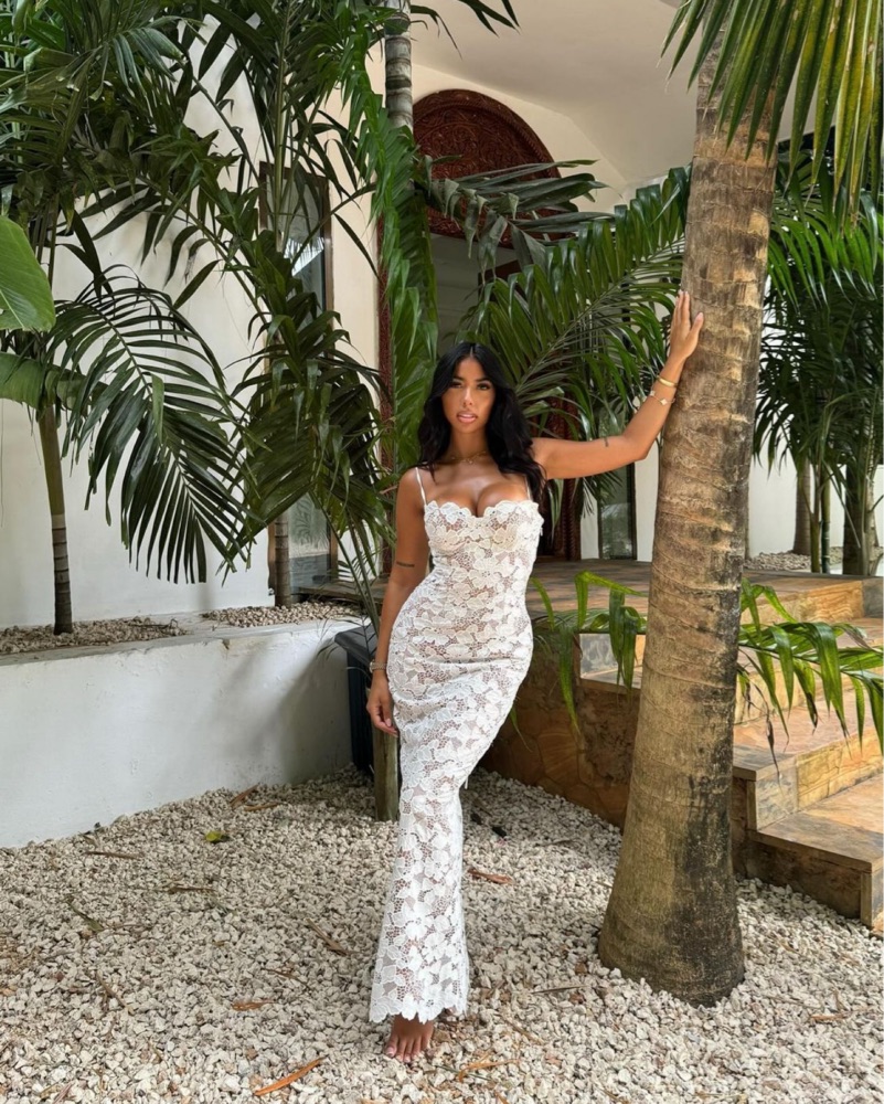 House Of CB Pearl White Lace Dress MEDIU by House of CB - Pickle