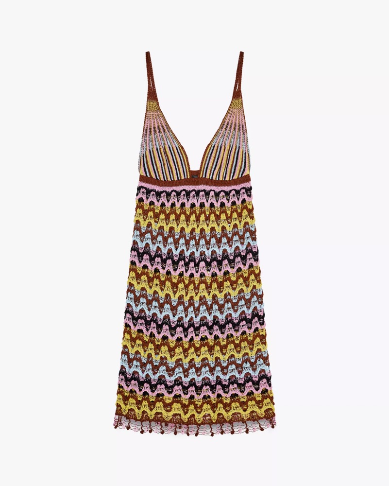 ワンピース theredthred bicolor knit dress THEREDTHREAD / ザレッドスレッド】S bicolor knit dress