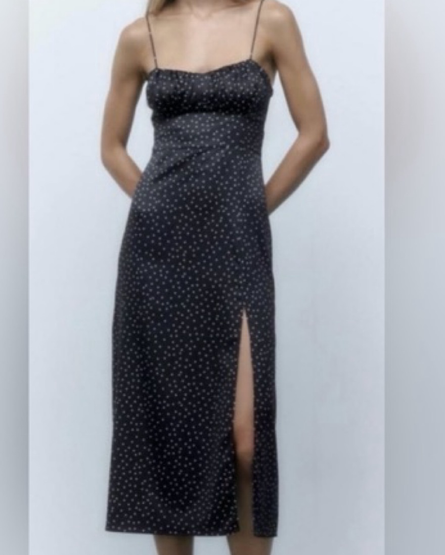 zara black white dress ZARA MAXI DRESS main image 0