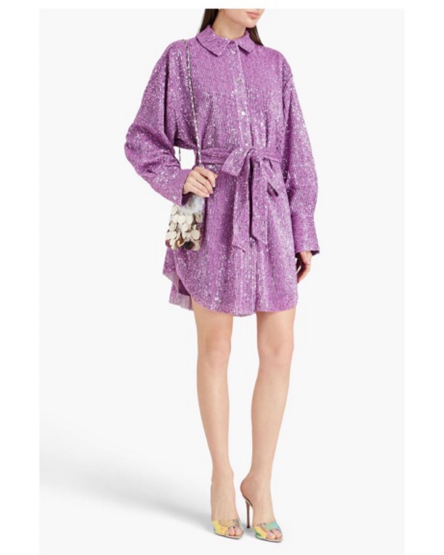 stine goya pink sequin dress Stine Goya Heidi Sequinned Minidress In Pink - 61% Off