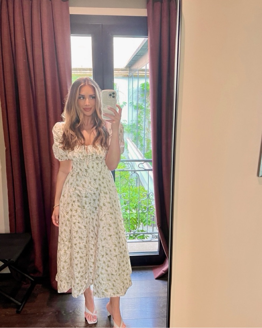 House Of CB Tallulah Milk Maid Dress by House of CB - Pickle