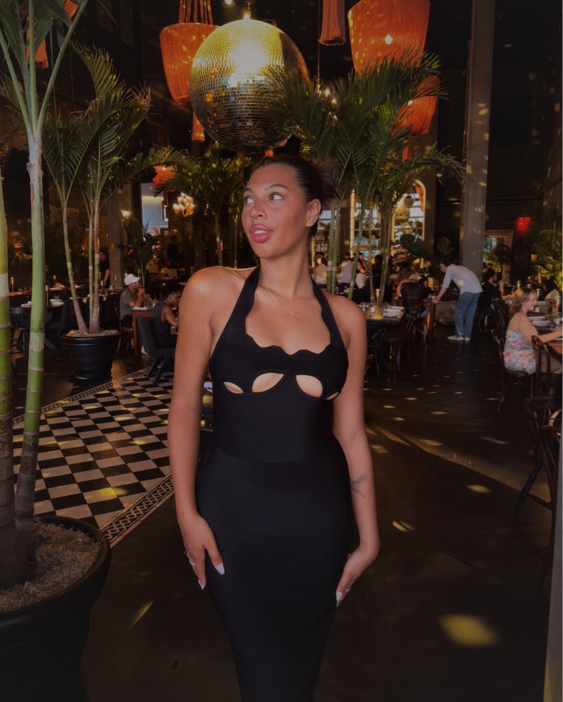 YG collection GIANNA HALTER GOWN by YG Collection - Pickle