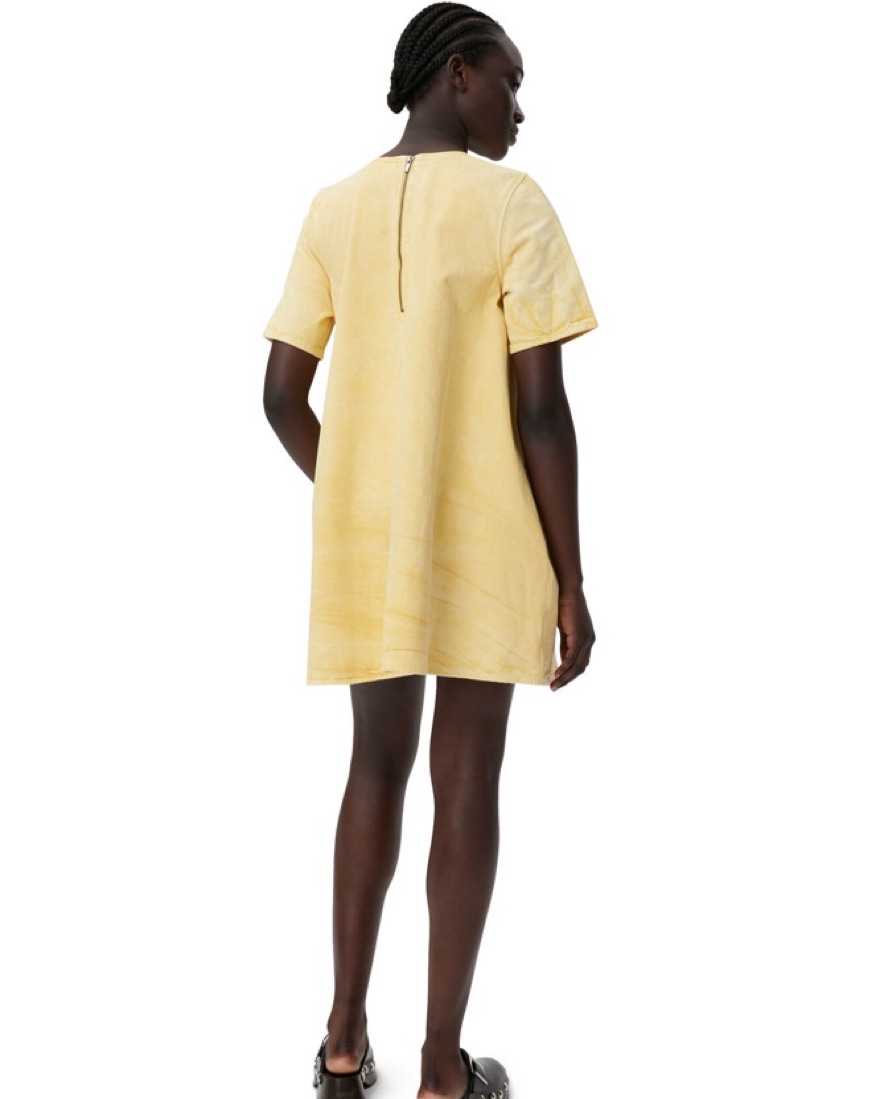 Ganni x Levi's Yellow A-LINE MINI DRESS by Ganni - Pickle