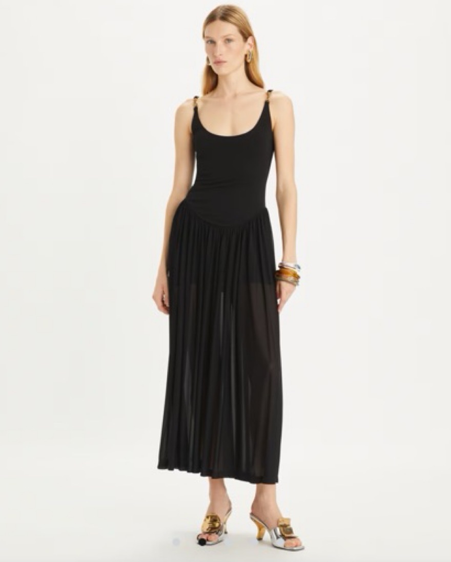 empire waist jersey knit dress Round Neck Empire Waist Ribbed Knit Dress