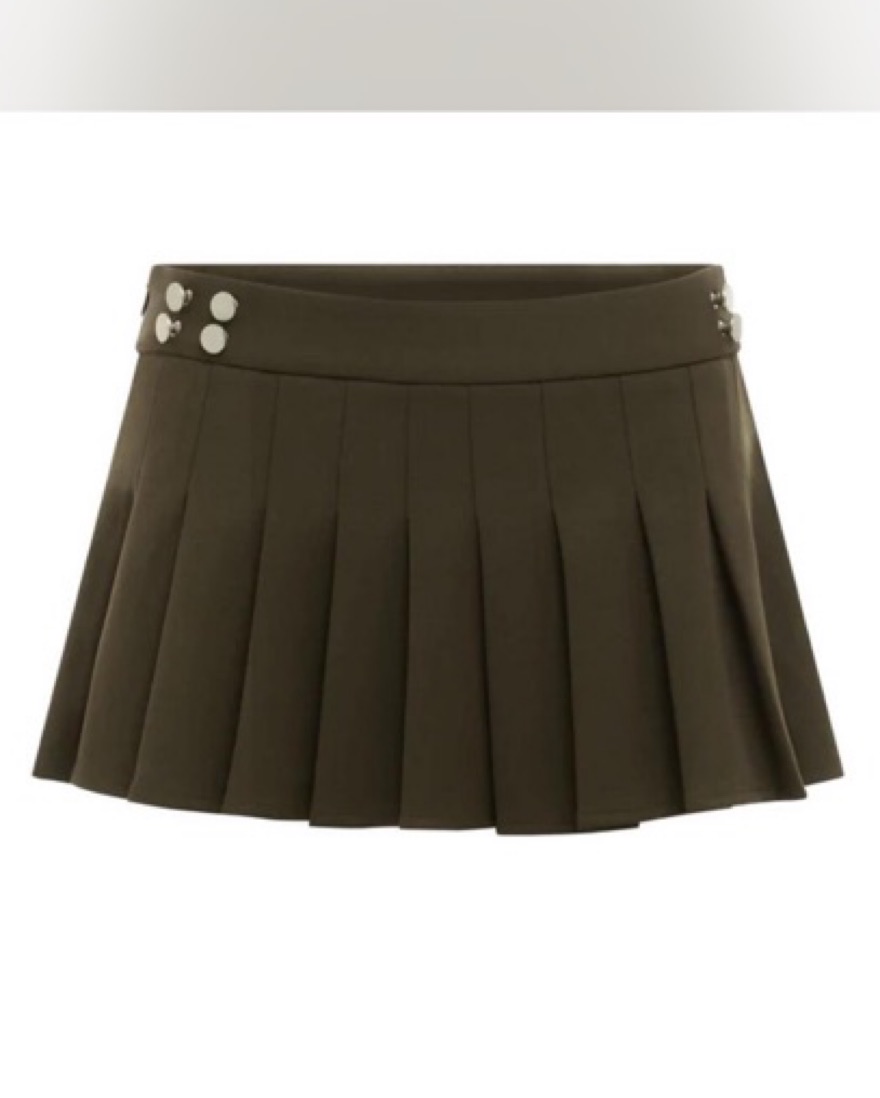 スカート Jade highwaist mini skirt AM1381 ANDMARY】Jade highwaist mini skirt