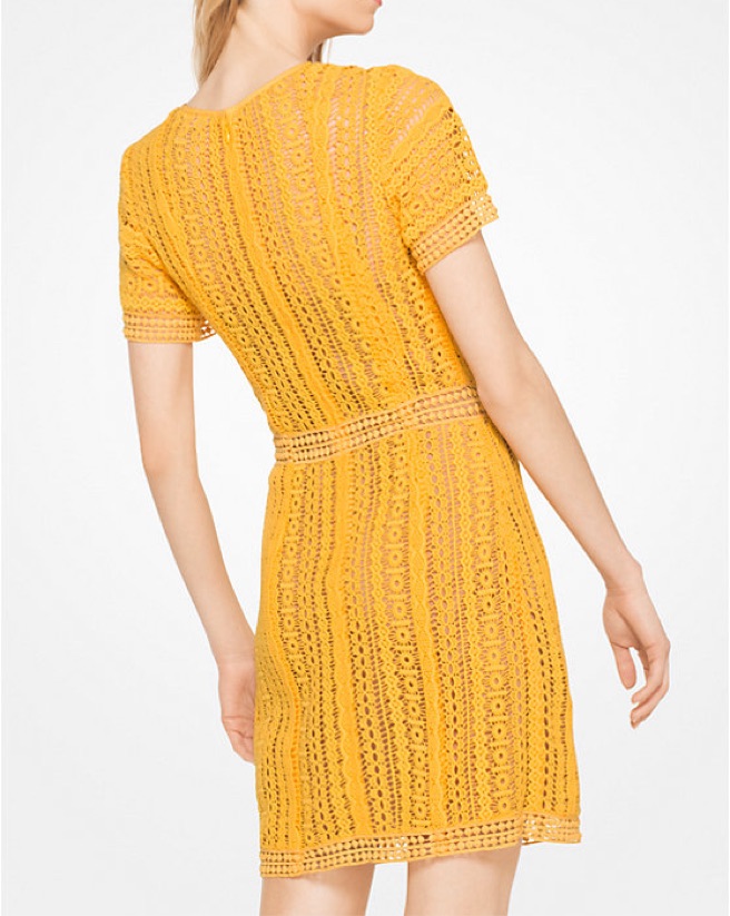 Michael Kors Crochet Lace Dress Pickle