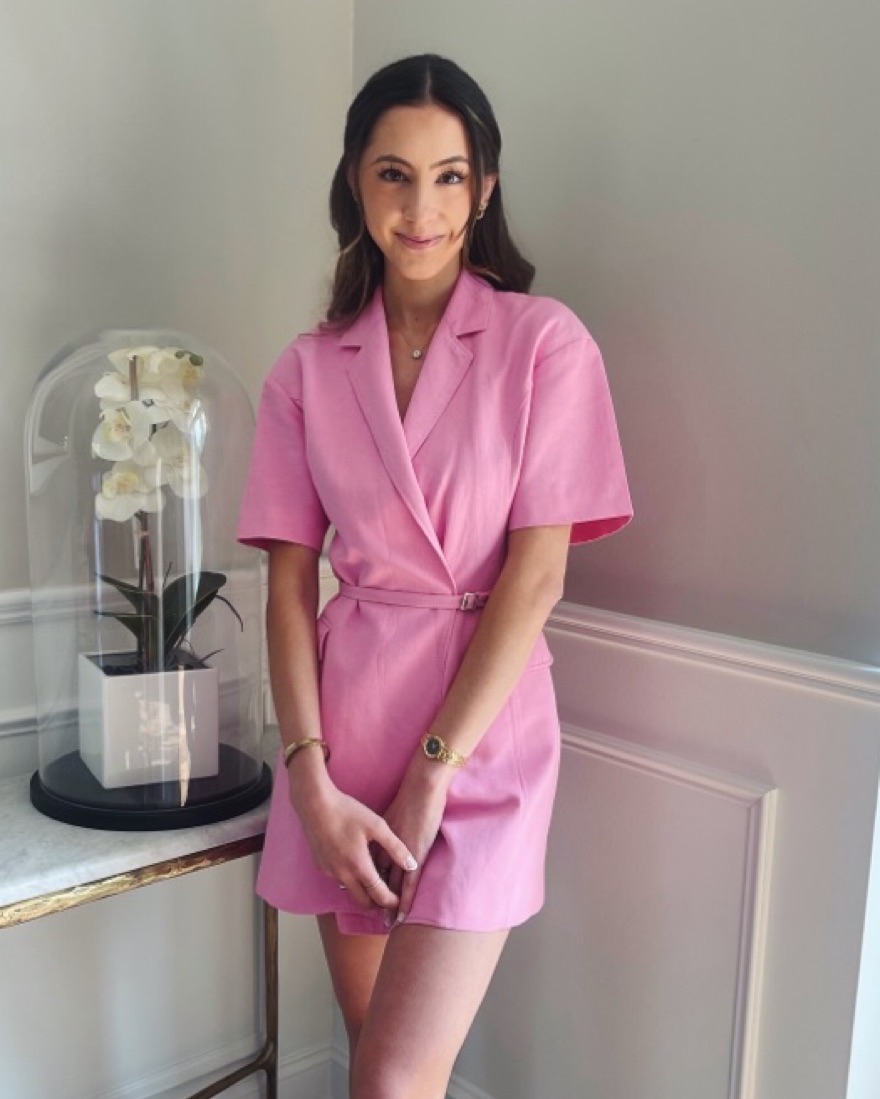ジャケット TAGLIATORE 'Parigi' dress Pink Tagliatore 'Parigi' Dress Suit & Ensemble in Pink | THE LIST