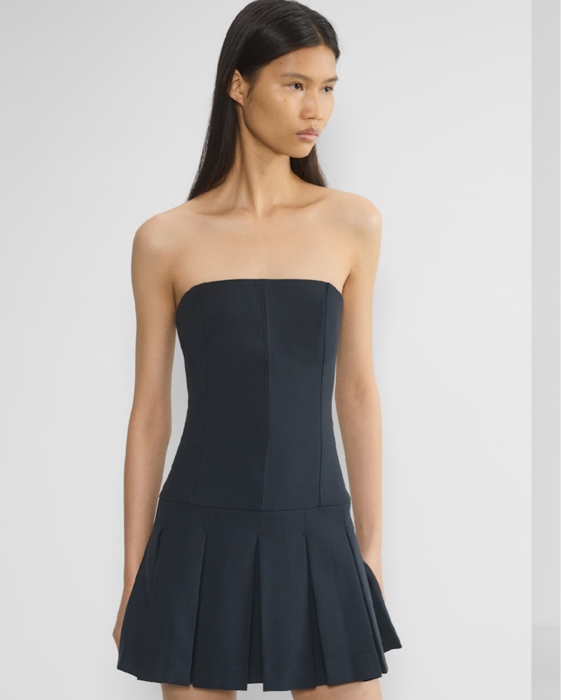 Aritzia Wilfred Pleated Mini Dress by Aritzia - Pickle