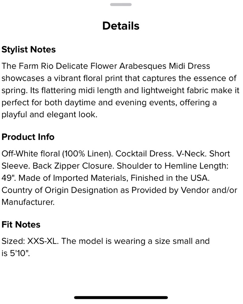 delicate flower arabesques linen midi dress farm rio FARM Rio | Dresses | Farm Rio Delicate Flower Arabesques Linen Midi Dress