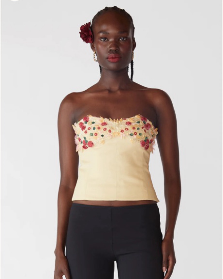 Orseund Iris Bouquet Bustier by Orseund Iris - Pickle