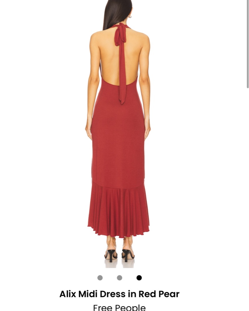 free people red midi dress Dress Casual Midi By Free People In Red, Size:10